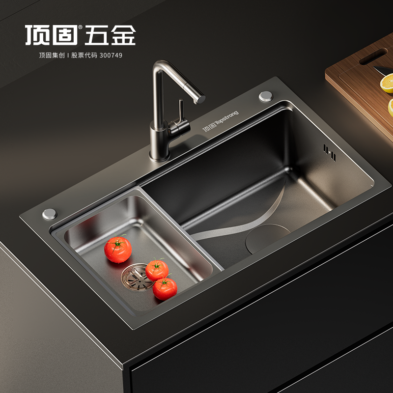 顶固1637 304不锈钢水槽